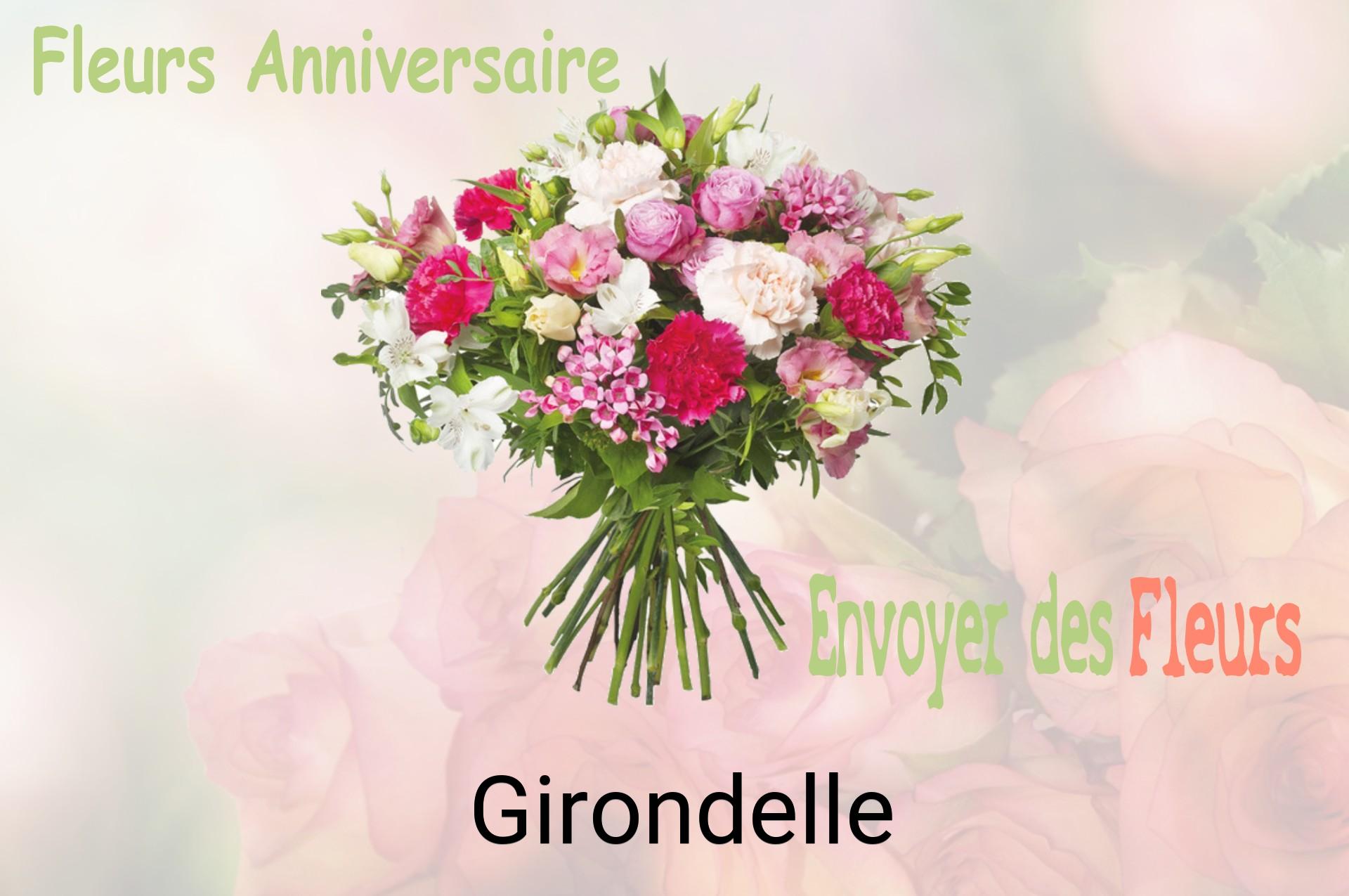 Bouquet de fleurs d’anniversaire livré à Girondelle