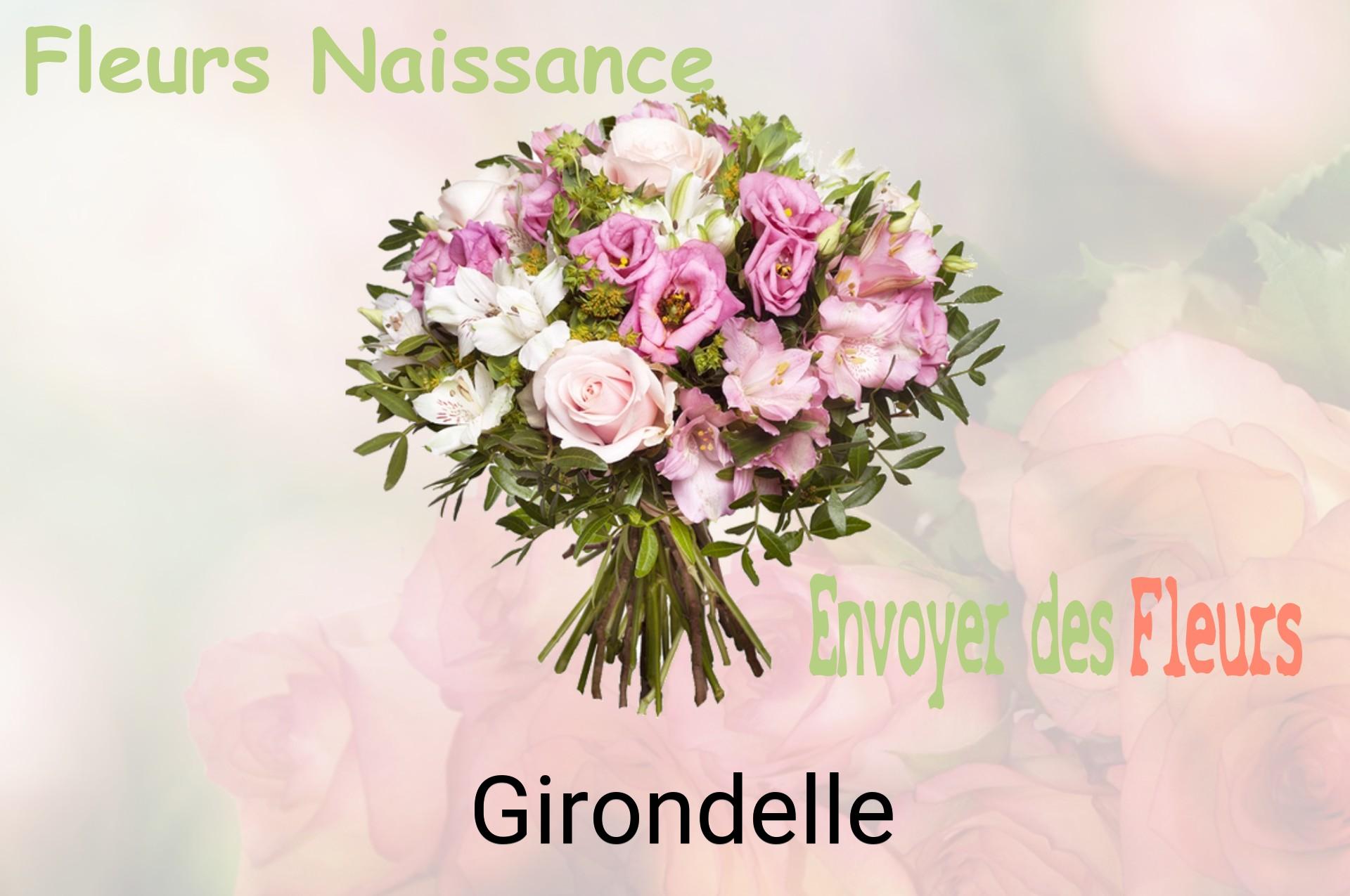 Bouquet de fleurs de naissance livré à Girondelle